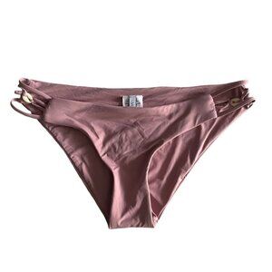 NWT Isabella Rose Swimsuit Bikini Bottom Mauve Pink Med Maui Pant Shell